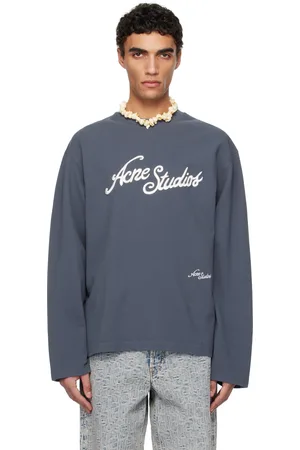 Acne Studios Gray Logo T-shirt