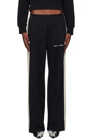 Palm Angels Black Logo Loose Track Pants