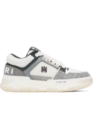 AMIRI White & Gray MA Quad Debossed Nubuck MA-1 Sneakers