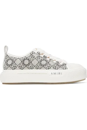 AMIRI Gray MA Quad Jacquard Court Low Sneakers