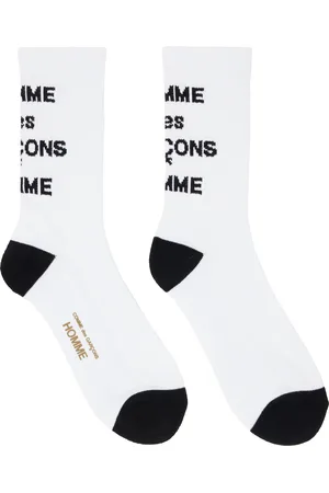 Comme des Garçons & Black Cotton Pilled Logo Socks