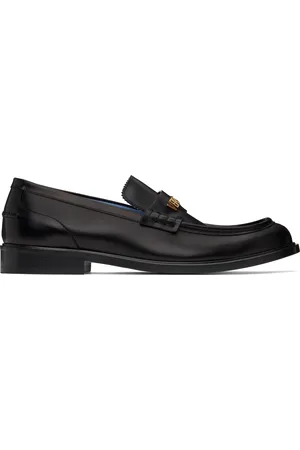 VERSACE Black Logo Loafers