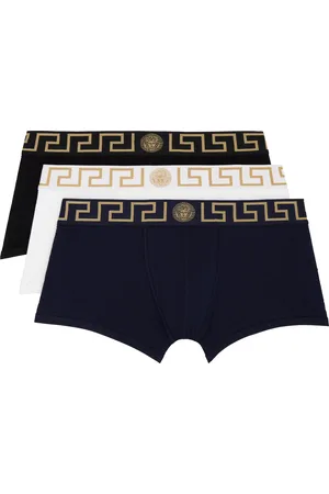 VERSACE Three-Pack Multicolor Greca Border Boxer Briefs