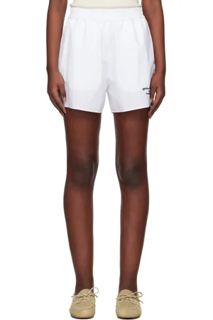 OFF-WHITE White Poplin Shorts