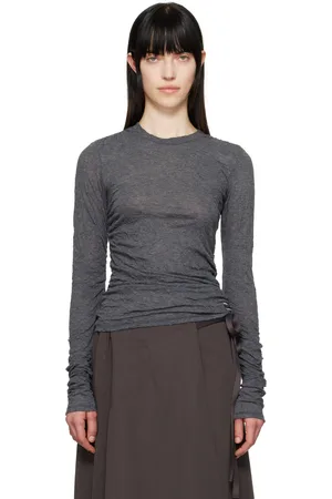 OUR LEGACY Gray Strain Slim Longsleeve T-shirt