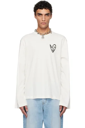 Acne Studios White Logo Long Sleeve T-shirt