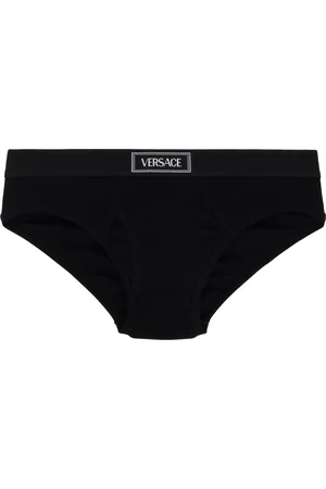 VERSACE Black 90s Vintage Logo Briefs