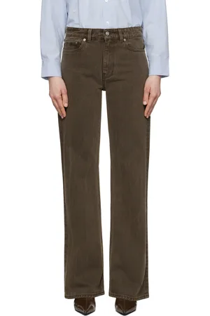 OUR LEGACY Brown Boot Cut Jeans