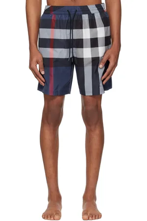 Burberry Blue Check Swim Shorts