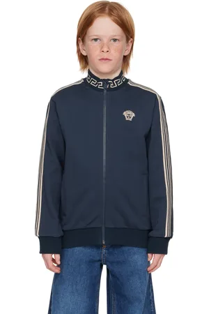 VERSACE Kids Navy Greca Sweatshirt