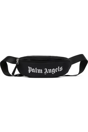 Palm Angels Kids Black Over Logo Belt Bag