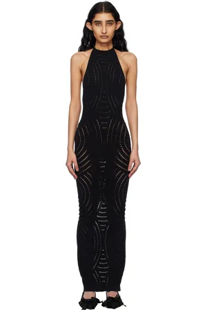 MISBHV Mesh Halter Maxi Dress