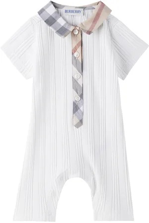 Burberry Baby Stretch Cotton Playsuit