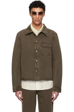 OUR LEGACY Brown Cut Rebirth Denim Jacket