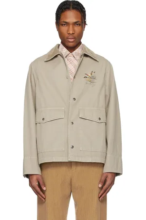 Burberry Taupe Cotton Field Jacket