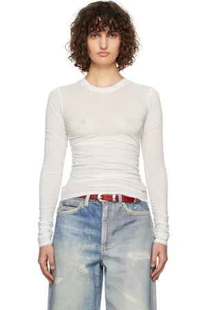 OUR LEGACY White Strain Slim Longsleeve T-shirt
