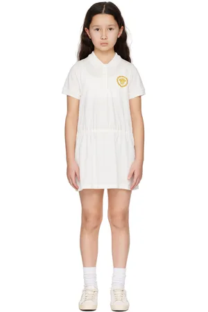 VERSACE Kids White Short-Sleeved Polo Dress