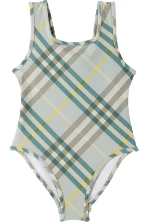 Burberry Kids Green Tirza Swimsuit