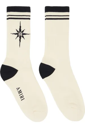 AMIRI Off-White & Black Starburst Socks