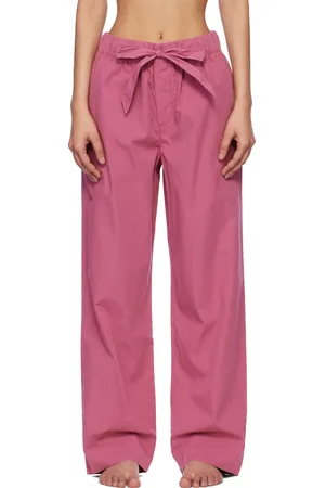 Tekla Pink Poplin Pyjama Pants