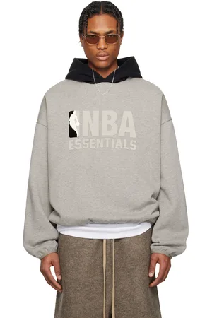 FEAR OF GOD Gray & Black NBA Pull Over Hoodie