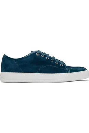 Lanvin Blue DBB1 Suede & Leather Sneakers