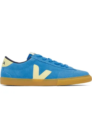 Veja Blue & Yellow Volley Suede Sneakers