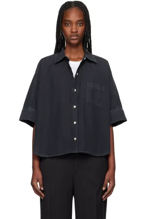 Citizens of Humanity Black Claire Origami Shirt