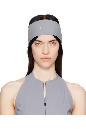 JOHANNA PARV Gray Triangle Ponytail Hole Headband