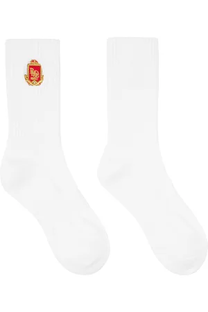 Rhude Embroidered Chevron Crest Socks