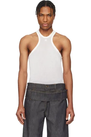 Courrèges White Scuba Mesh Tank Top