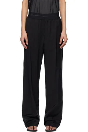 Helmut Lang Black Wool Car Trousers