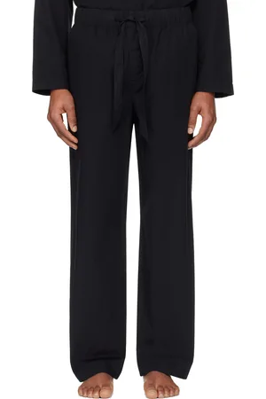 Tekla Black Poplin Pyjama Pants