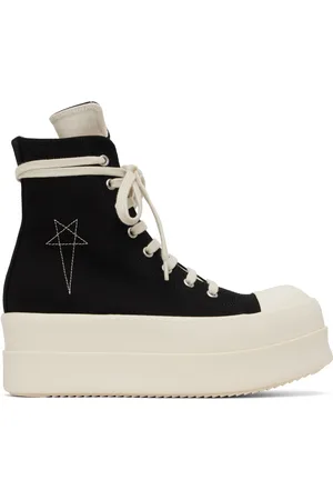 Rick Owens Black Hollywood Double Bumper Sneakers