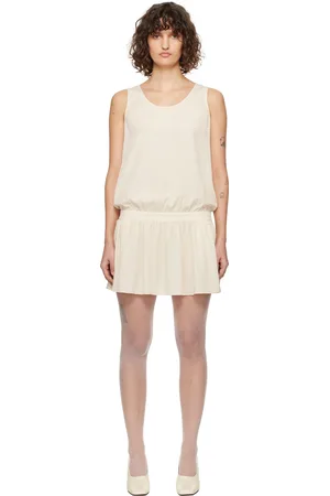 Recto Off-White Gathered Detail Minidress