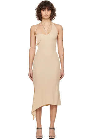Courrèges Beige Undressed Jersey Maxi Dress