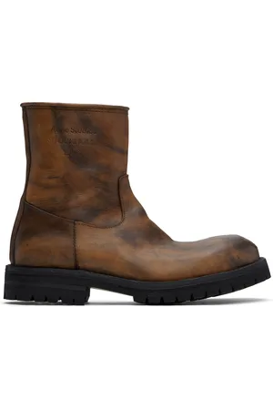 Acne Studios Brown Leather Boots
