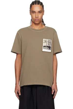 Helmut Lang Brown Postcard: Greenwich T-shirt