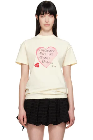 Andersson Bell Off-White Heart Message T-shirt