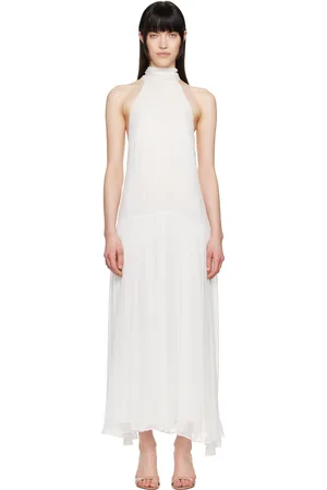 Bec & Bridge White Inka High Neck Maxi Dress