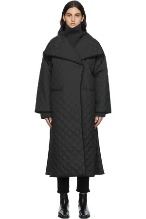 Totême Black Quilted Coat
