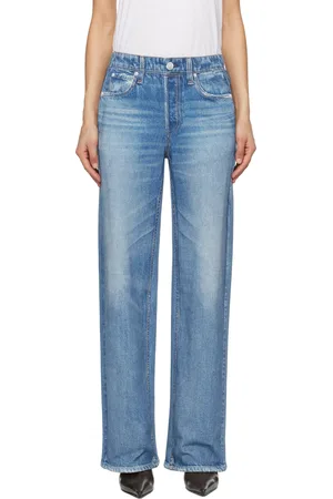 RAG&BONE Blue Miramar Terry Wide-Leg Sweatpants