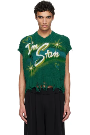 DOUBLET Airbrush Recycled Cotton Knit Vest