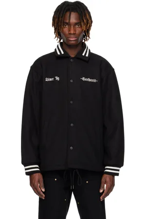 Carhartt Black Wool Coach Bomber Jacket