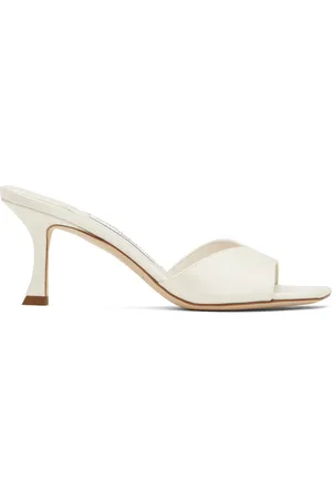 Jimmy Choo Off-White Skye 70 Heeled Sandals