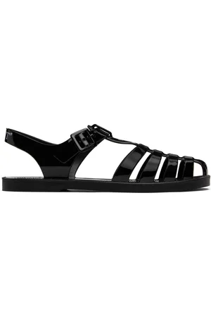 OFF-WHITE Black Arrow PVC Flat Sandals