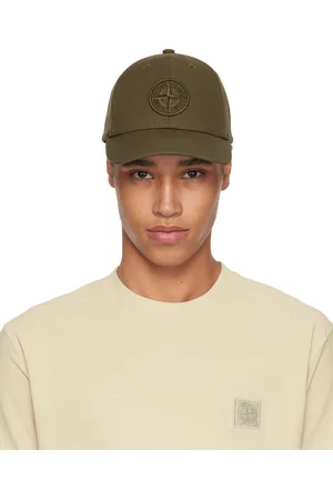 Stone Island Khaki Cotton Reps Cap