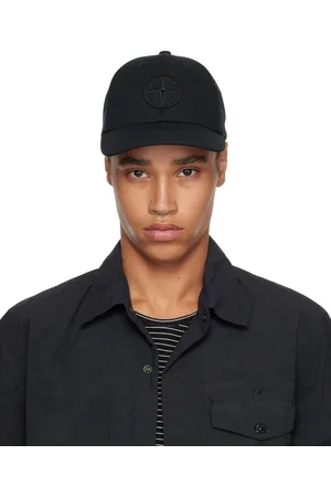 Stone Island Black Cotton Reps Cap