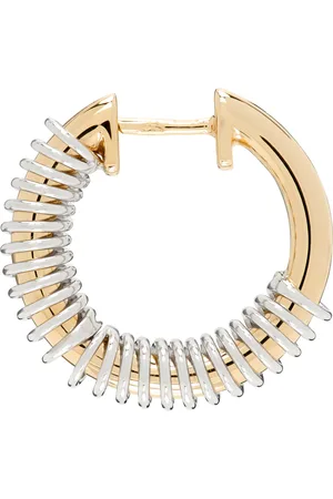 Rainbow K Gold & White Gold Versus Small Single Earring