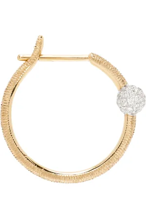 Rainbow K Gold Ball Single Earring